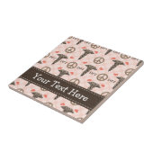 DPTのフィジカルセラピーのケリュケイオンのセラミックタイルTrivet タイル (側面)