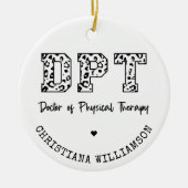 DPTカスタムフィジカルセラピーギフト医 セラミックオーナメント (正面)