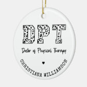 DPTカスタムフィジカルセラピーギフト医 セラミックオーナメント (左)