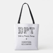 DPTカスタムフィジカルセラピーギフト医 トートバッグ (裏面)