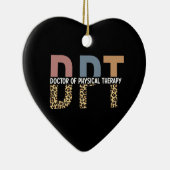 DPTドクターオブフィジカルセラピーチータータイポグラフィ セラミックオーナメント (右)