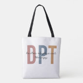 DPTドクターオブフィジカルセラピー物理セラピスト トートバッグ (裏面)