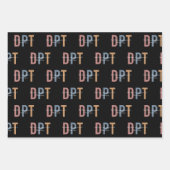 DPTドクターオブフィジカルセラピー物理セラピスト ラッピングペーパーシート (正面)