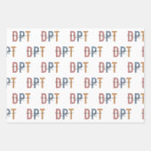 DPTドクターオブフィジカルセラピー物理セラピスト ラッピングペーパーシート (正面3)