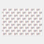 DPTドクターオブフィジカルセラピー物理セラピスト ラッピングペーパーシート (正面2)