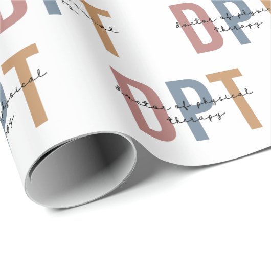 DPTドクターオブフィジカルセラピー物理セラピスト ラッピングペーパー (ロールコーナー)