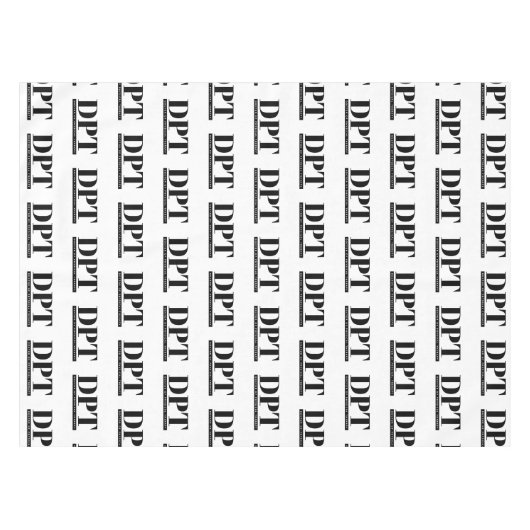 DPTドクター・オブ・フィジカルセラピー卒業パーティー テーブルクロス (正面(横))