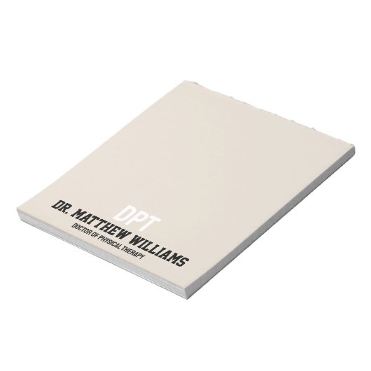 DPTパーソナライズされたフィジカルセラピーギフト ノートパッド (回転)