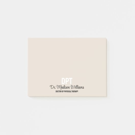DPTパーソナライズされたフィジカルセラピーギフト ポストイット (正面)