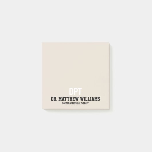 DPTパーソナライズされたフィジカルセラピーギフト ポストイット (正面)