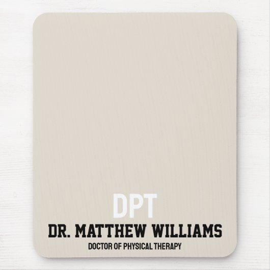 DPTパーソナライズされたフィジカルセラピーギフト マウスパッド (正面)