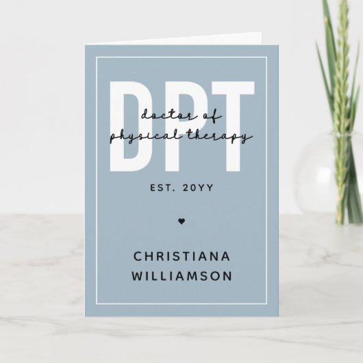 DPTパーソナライズされたフィジカルセラピー カード (正面)