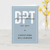 DPTパーソナライズされたフィジカルセラピー カード (黄色い花)