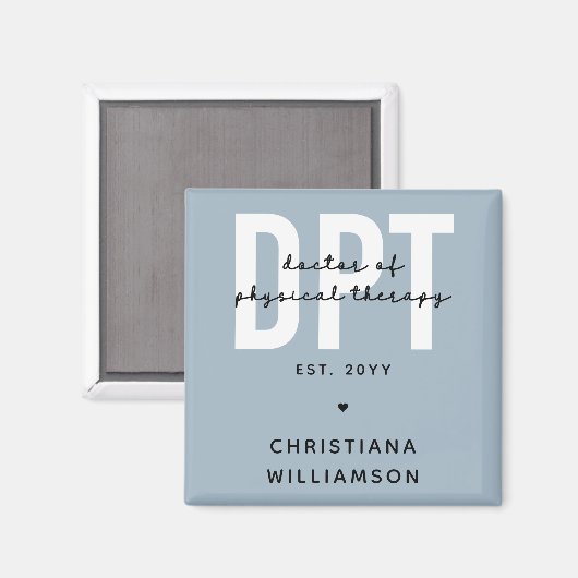 DPTパーソナライズされたフィジカルセラピー マグネット (正面/裏面)