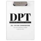 DPTパーソナライズされたモダンフィジカルセラピー クリップボード (正面)
