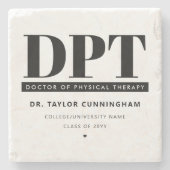 DPTパーソナライズされたモダンフィジカルセラピー ストーンコースター (正面)