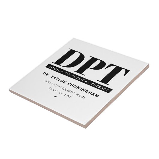 DPTパーソナライズされたモダンフィジカルセラピー タイル (側面)