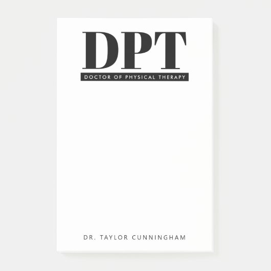 DPTパーソナライズされたモダンフィジカルセラピー ポストイット (正面)