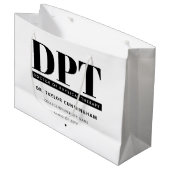 DPTパーソナライズされたモダンフィジカルセラピー ラージペーパーバッグ (正面アングル)