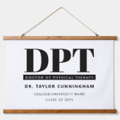 DPTパーソナライズされたモダンフィジカルセラピー 吊り下げ型タペストリー (正面)