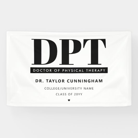 DPTパーソナライズされたモダンフィジカルセラピー 横断幕 (横)