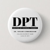 DPTパーソナライズされたモダンフィジカルセラピー 缶バッジ (正面)