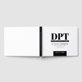 DPTパーソナライズされたモダン卒業パーティー ゲストブック (全面)