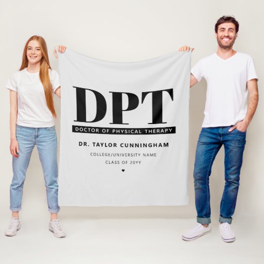 DPTモダンフィジカルセラピー卒業博士 フリースブランケット (インサイチュ)