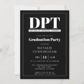 DPTモダンフィジカルセラピー卒業博士 招待状 (正面)