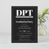 DPTモダンフィジカルセラピー卒業博士 招待状 (スタンド正面)