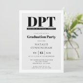 DPTモダンフィジカルセラピー卒業博士 招待状 (スタンド正面)