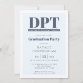 DPTモダンフィジカルセラピー卒業博士 招待状 (正面)