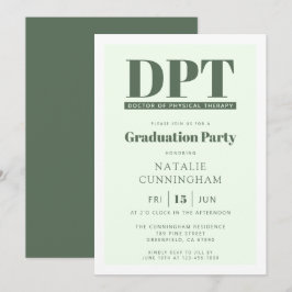 DPTモダンフィジカルセラピー卒業博士 招待状