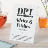 DPT卒業モダンパーティーアドバイス&ウィッシュ 台座サイン (インサイチュ)