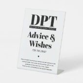 DPT卒業モダンパーティーアドバイス&ウィッシュ 台座サイン (正面)
