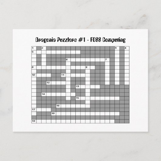 DPUZ 1 - FOSS (コンピュータ) ポストカード (正面)