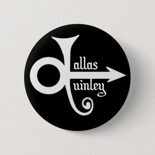 DQ BUTTON 缶バッジ (正面)