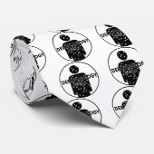 DRの皮膚科学のシルエットのロゴ ネクタイ (ロール)