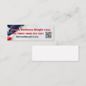 DRウェルネス重量損失ビジネスカーマグネット スキニー名刺 (正面/裏面)