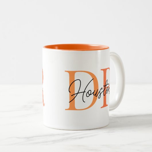 DRクールスタイリッシュギフトパーソナライズされたドクターコーヒー ツートーンマグカップ (正面右)