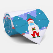 drサンタクロースcovidクリスマスマスク顔ドクター ネクタイ (ロール)