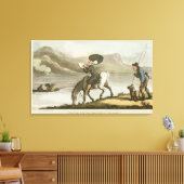 Dr構文による湖のスケッチ キャンバスプリント (インサイチュ (リビング))