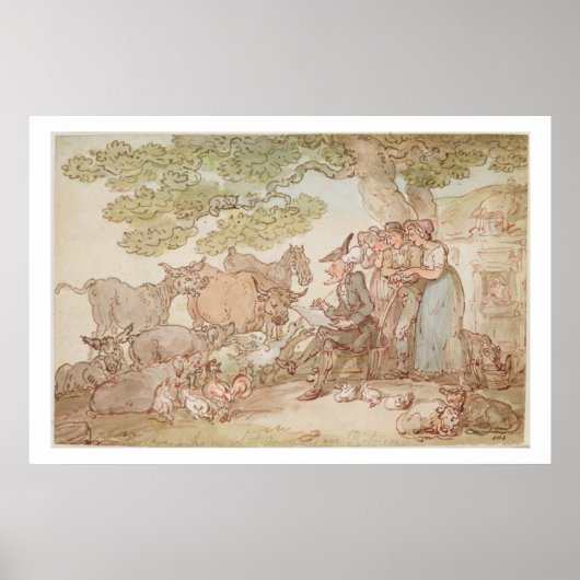 Dr構文スケッチ後の自然 ポスター (正面)