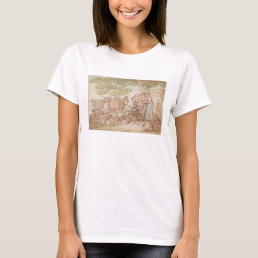 Dr構文スケッチ後の自然 Tシャツ (正面)