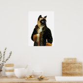 DR041シャム猫ポスター ポスター (キッチン)