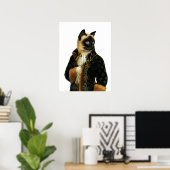 DR041シャム猫ポスター ポスター (ホームオフィス)