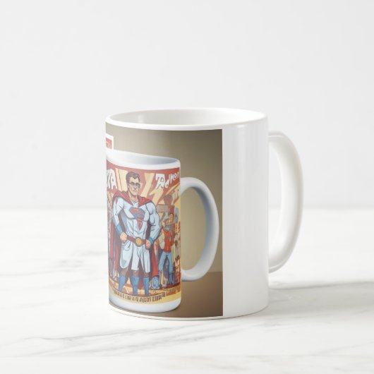 Dr すごい Mag – ヘルスケア祝のヒーロー コーヒーマグカップ (正面右)