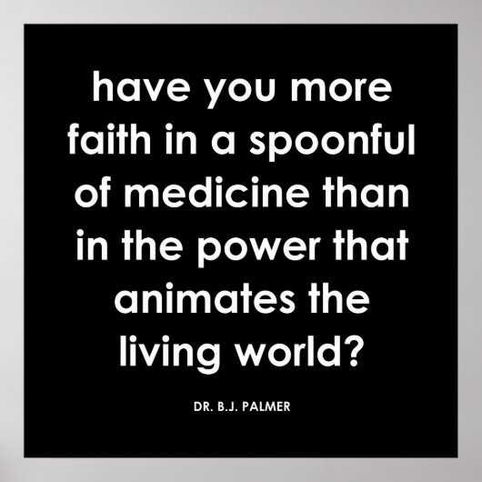 Dr.パルマー信仰引用文シリーズプリント ポスター (正面)