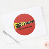 dr.ファメウスは平原を撮影し、溶ける顔1... ラウンドシール (封筒)