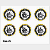 Dr.危険ロボットステッカー ラウンドシール (シート)